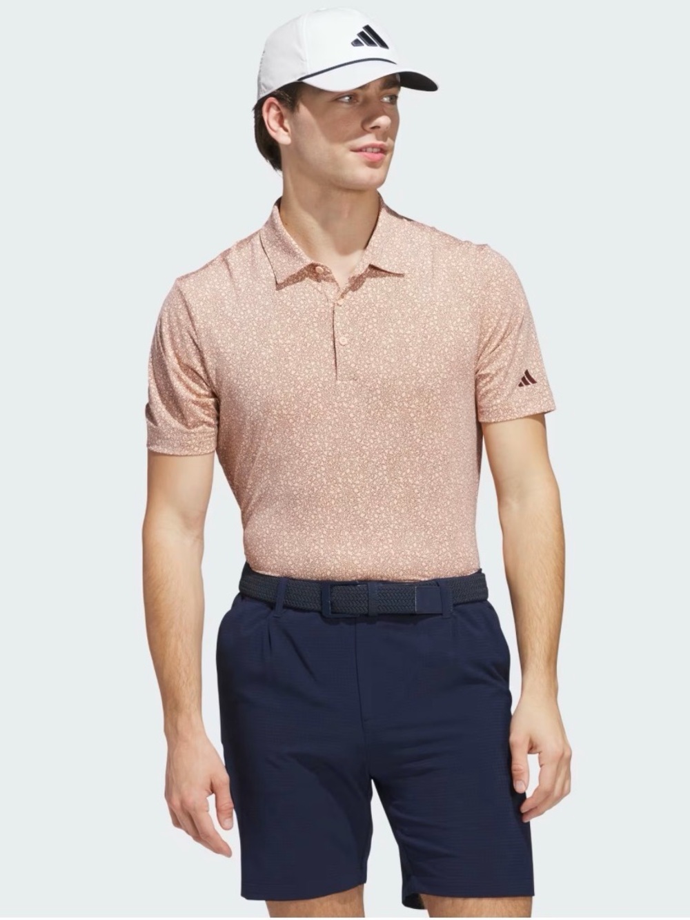 ADIDAS ULTIMATE365 MINI BUNKER POLO SHIRT Large new with tags!